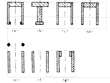 單柱液壓機(jī)機(jī)身立柱截面形式圖